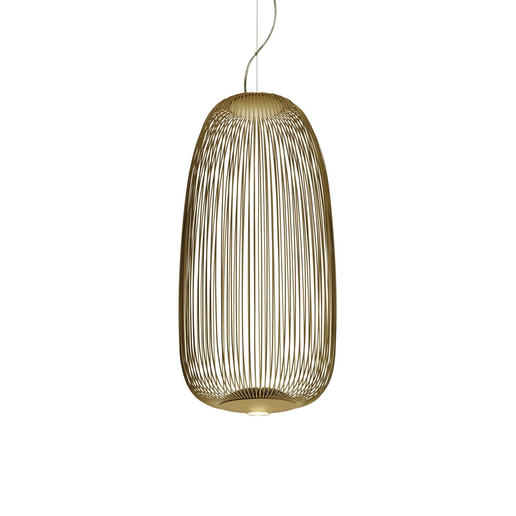 Spokes 1 Pendel med LED Guld