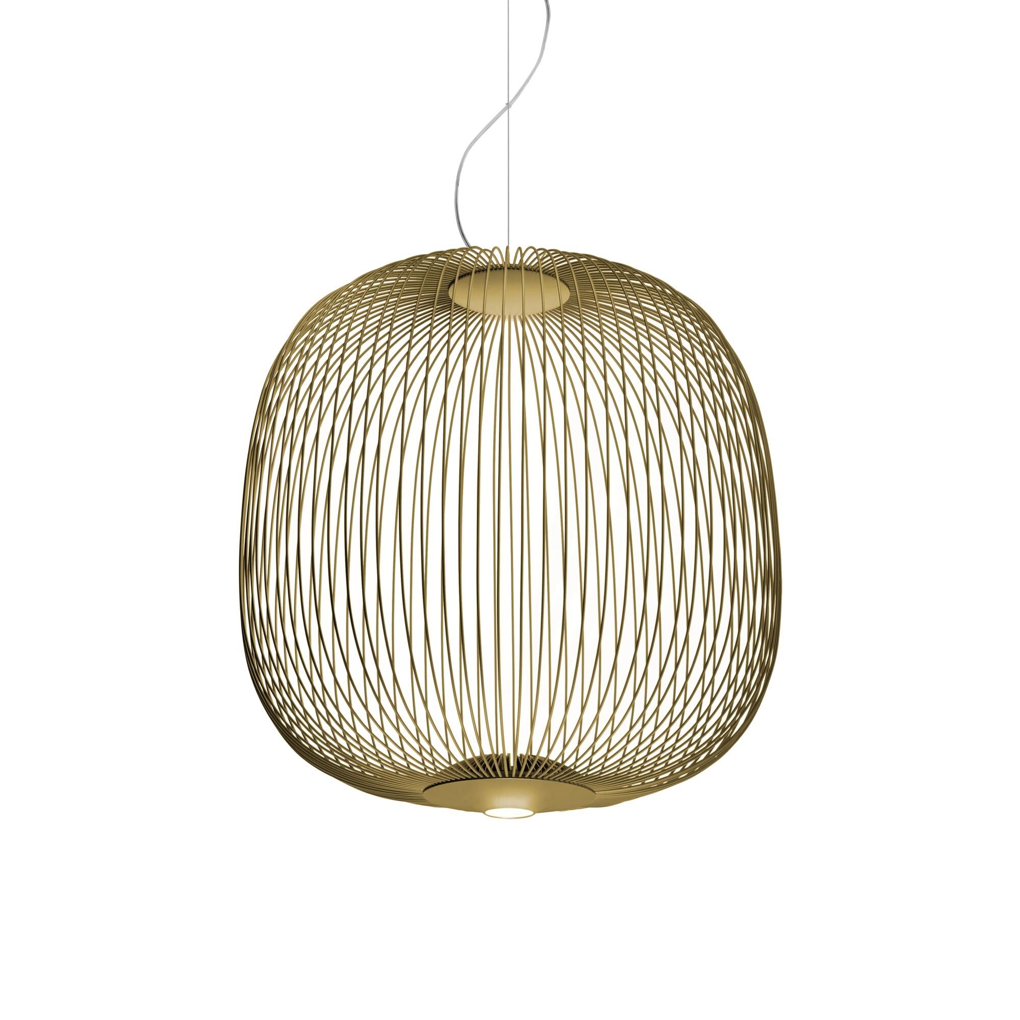 Spokes 2 Pendel med LED Guld