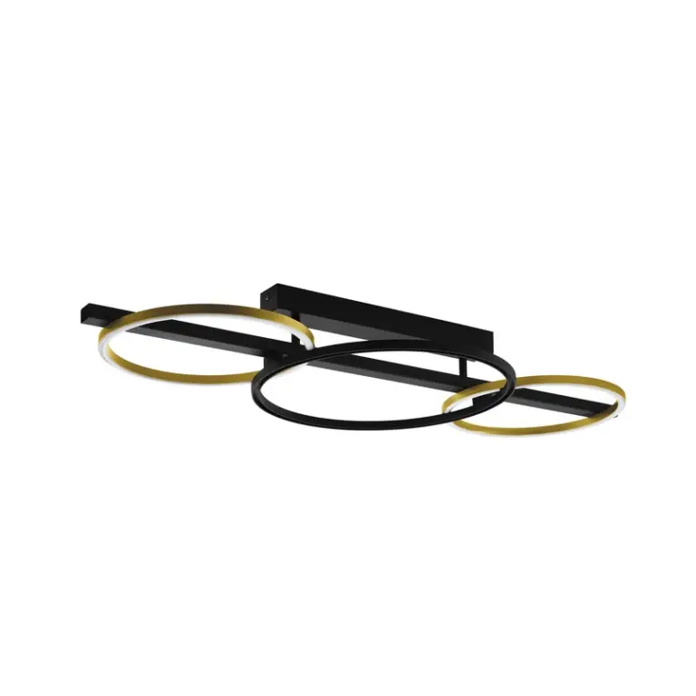 Stars of Light - Lanacera LED-loftlampe, sort/guld, 96 cm –