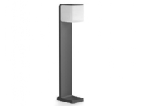 Steinel 055486 LED AUSSENLEUCHTE GL 80 SC SI LED-udendørs vægbelysning med bevægelsessensor LED (RGB) uden 9.1 W Sølv