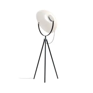 Stilnovo - Demi Moon LED-gulvlampe, sort, højde 196 cm