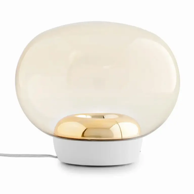 Stilnovo - La Mariée LED-bordlampe, guld/hvid, højde 23,5 cm