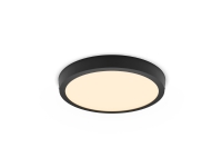 Surface LED panel PHILIPS MAGNEOS, 20W, 2700K, 1900lm, round f., black color, o26.8xh2.8cm