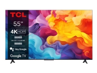 TCL 55V6B - 55 Diagonal klasse (54.6 til at se) - V6B Series LED-bagbelyst LCD TV - Smart TV - Google TV - 4K UHD (2160p) 3840 x 2160 - HDR - Direct LED - børstet titanium metal