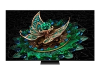 TCL 75C765 - 75 Diagonal klasse C76 Series LED-bagbelyst LCD TV - QD-Mini LED - Smart TV - Google TV - 4K UHD (2160p) 3840 x 2160 - HDR - Quantum Dot Pro - børstet titanium metal