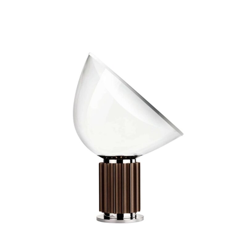 Flos Taccia Glasskærm LED Bronze Bordlampe