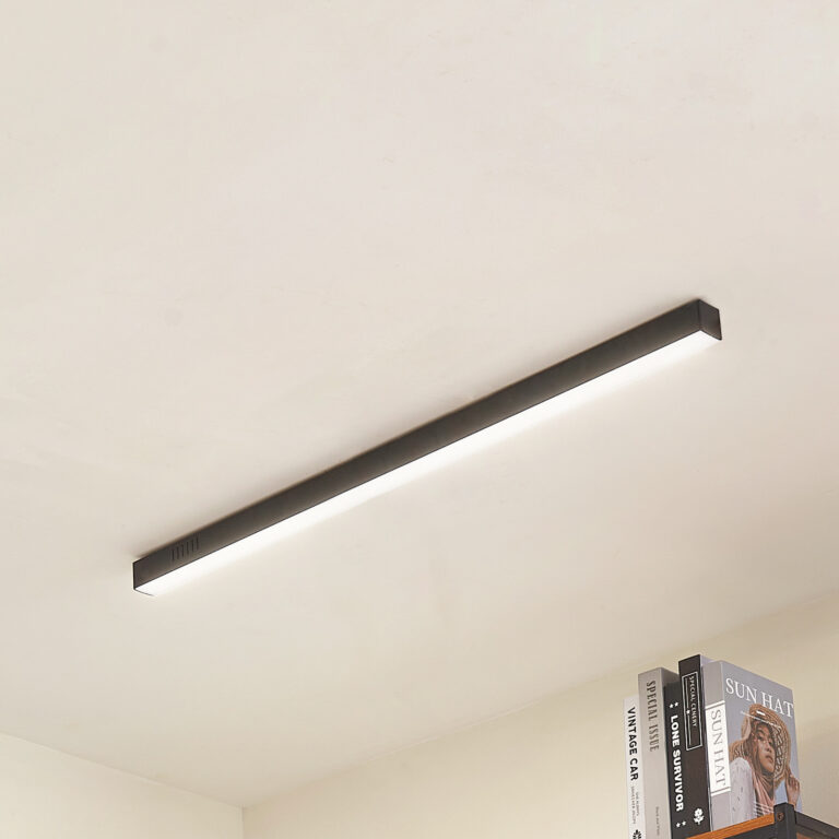 Teniona LED-loftlampe, sort – Lucande - Stue - Moderne - Aluminium - Plafond
