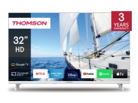 Thomson 32HG2S14W - 32 Diagonal klasse LED-bagbelyst LCD TV - Smart TV - Google TV - 720p 1366 x 768 - Direct LED - hvid