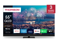 Thomson 55QG6C14 - 55 Diagonal klasse LED-bagbelyst LCD TV - QLED Plus - Smart TV - Google TV - 4K UHD (2160p) 3840 x 2160 - HDR - Direct LED, Quantum Dot - sort