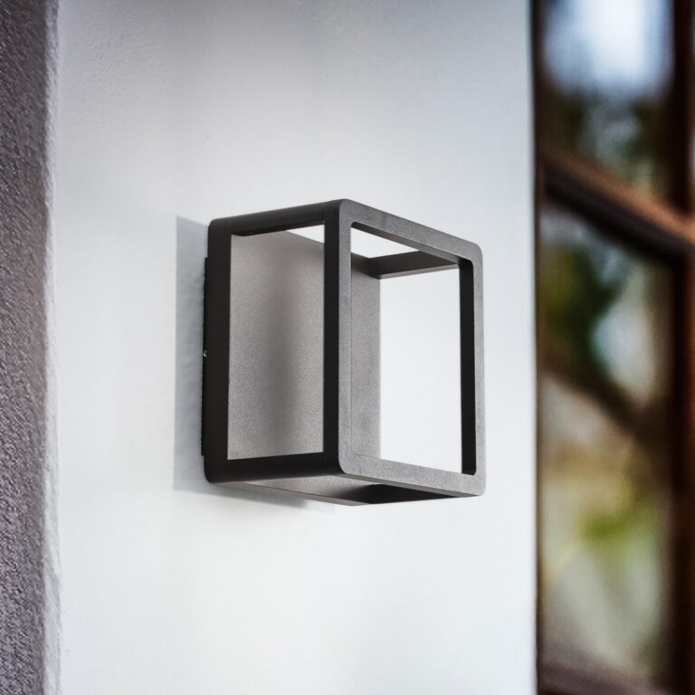 Thorvid LED Udendørs Væglampe H18 Sort - Lucande - Moderne - Aluminium - Kantet
