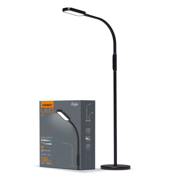 Tokyo LED Dæmpbar Gulvlampe - Sort