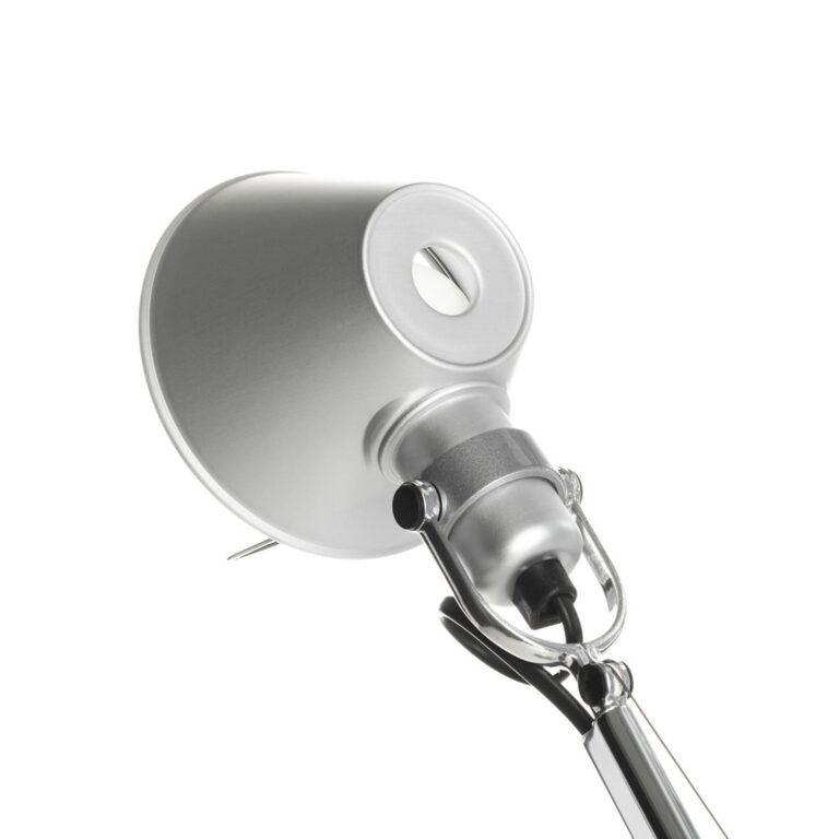 Tolomeo Micro LED Bordlampe Alu Artemide - Kontor / arbejdsværelse - Design - Metal - Med én lyskilde