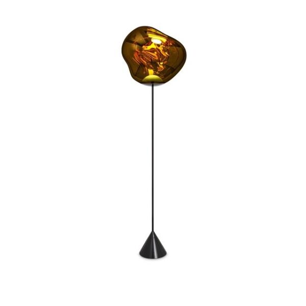 Tom Dixon Melt Cone Slim Gulvlampe Guld LED