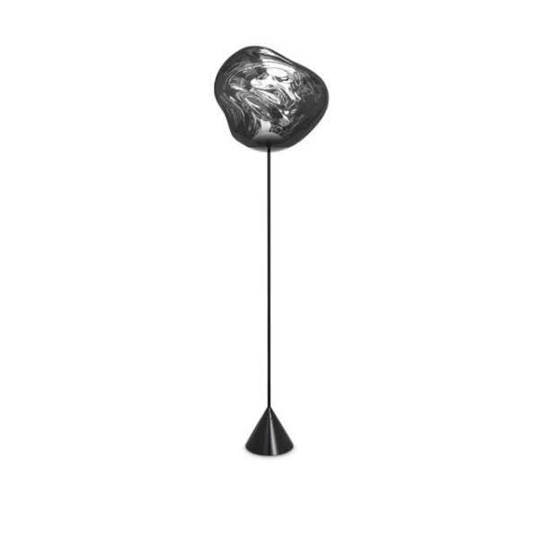 Tom Dixon Melt Cone Slim Gulvlampe Sølv LED