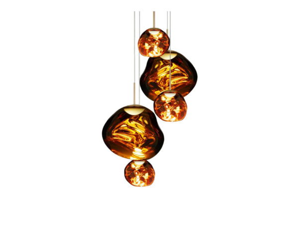 Tom Dixon - Melt Round LED Pendel Large Guld