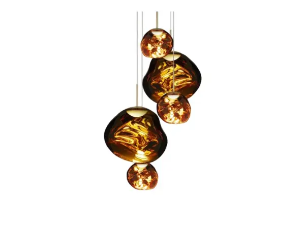Tom Dixon - Melt Round LED Pendel Large Guld