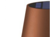 Trådløs LED-bordlampe med solceller, bronze