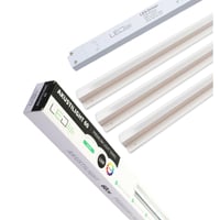 Troldtekt LED dmpbar skinnest, 3x60cm, planforsnket, fjernbetjening, 19W, 3000K, 1900lm - Akustilight