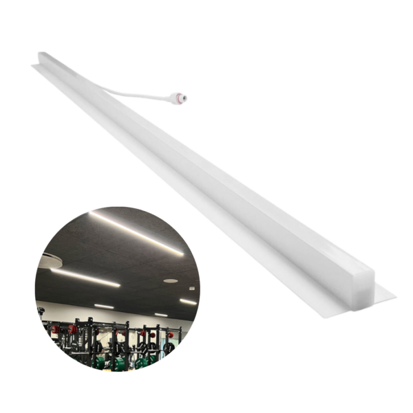 Troldtekt LED lysskinne - 24V - 120 cm - Planforsænket - 3000K