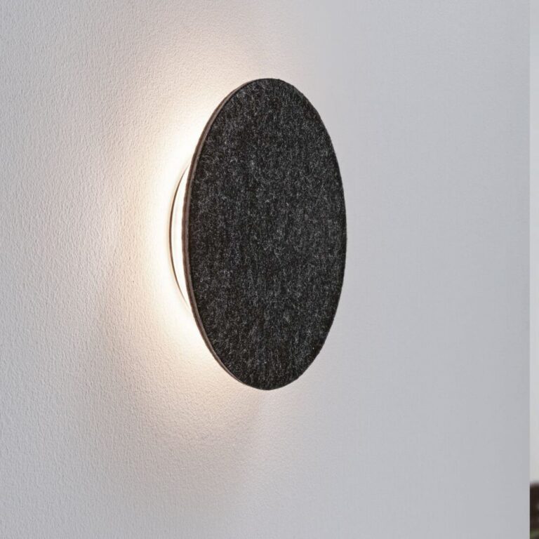 Tulga LED Væglampe 3-Step-Dim Oval Antracit Paulmann - Stue - Moderne - Stof / tekstil - Med én lyskilde