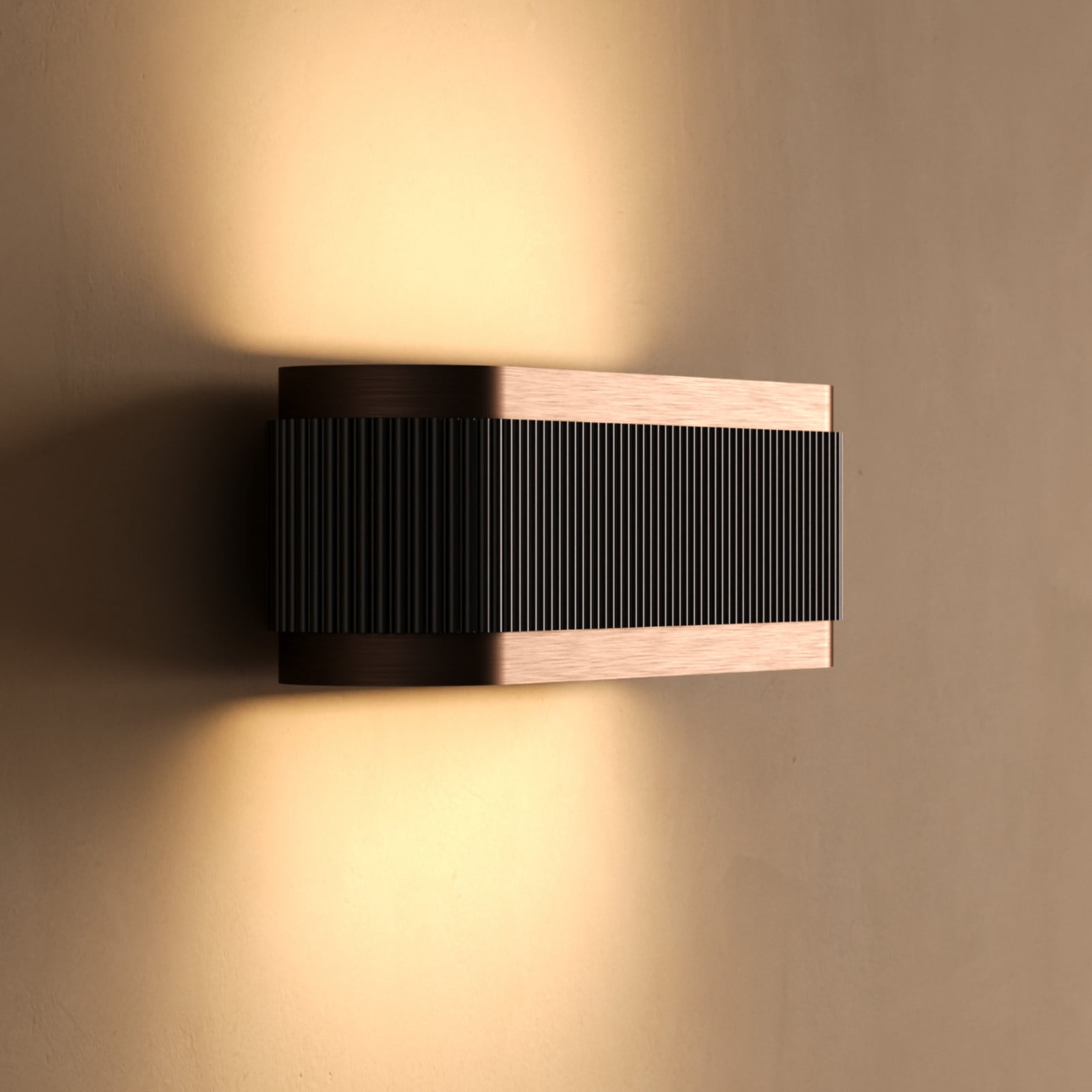 Twist W1 Switch Tune LED-væglampe, rosaguld – LIGHT-POINT - Entré - Moderne - Aluminium - Med én lyskilde