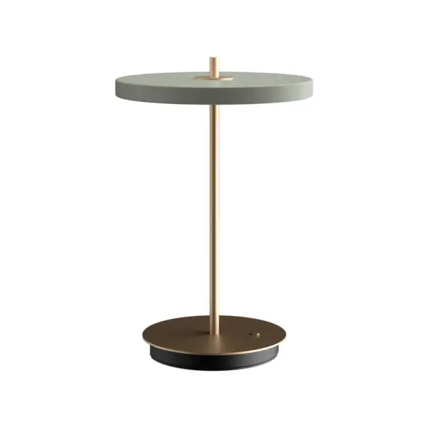 UMAGE - Asteria Move LED-batteridrevet bordlampe oliven/messing 31 cm
