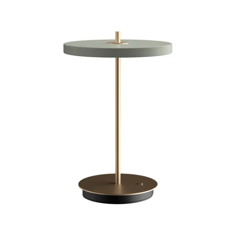 UMAGE - Asteria Move LED-batteridrevet bordlampe oliven/messing 31 cm