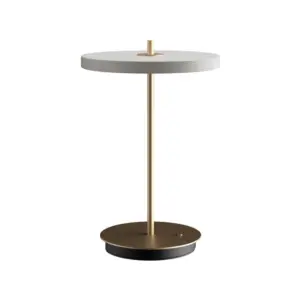UMAGE - Asteria Move LED-bordlampe med batteri, tåge/messing, 31 cm