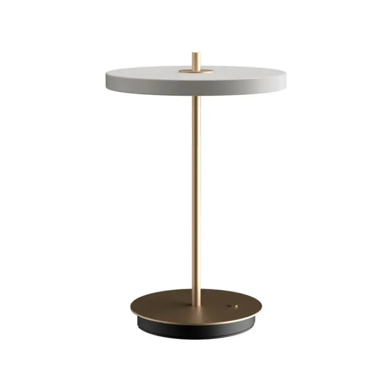 UMAGE - Asteria Move LED-bordlampe med batteri, tåge/messing, 31 cm