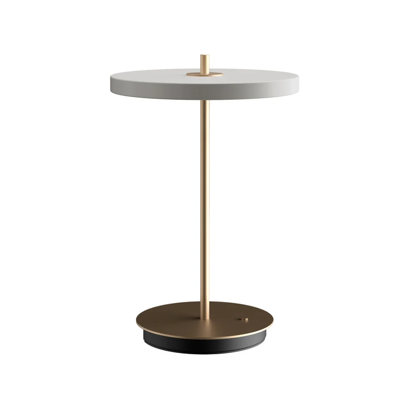 UMAGE - Asteria Move LED-bordlampe med batteri, tåge/messing, 31 cm