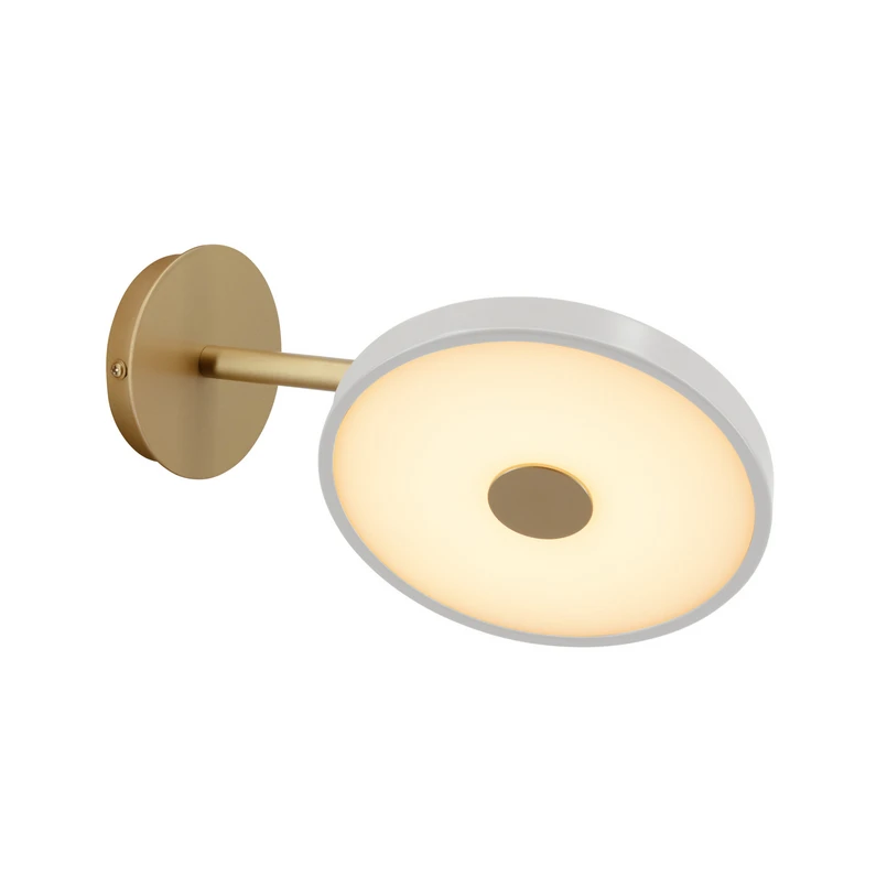 UMAGE - Asteria Short LED-væglampe, grå/messing, stik