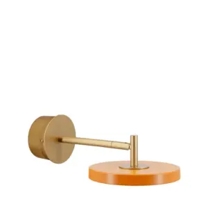 UMAGE - Asteria Short LED-væglampe orange/messing, fast tilslutning