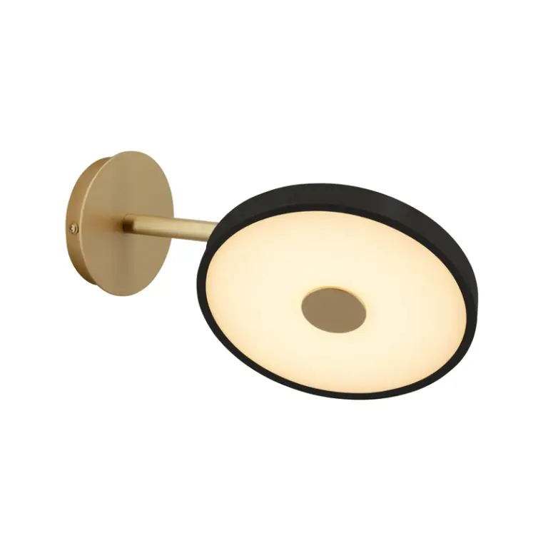 UMAGE - Asteria Short LED-væglampe sort/messing, stik