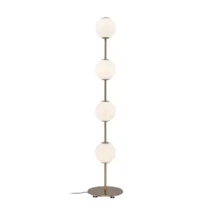 UMAGE - Audrey LED-gulvlampe, messingfarvet, 128 cm, 4 lyskilder