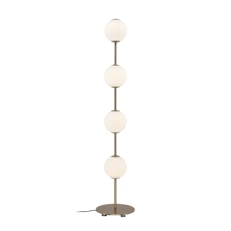 UMAGE - Audrey LED-gulvlampe, messingfarvet, 128 cm, 4 lyskilder