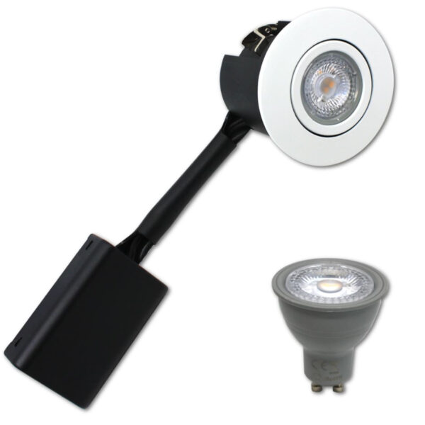Udendørs LED Spot | Nordtronic Gu10 | PRIMA | Mat. Hvid | 230V (Dæmpbar)