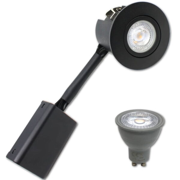 Udendørs LED Spot - Nordtronic Gu10 - PRIMA - Mat. Sort - 230V (Dæmpbar)