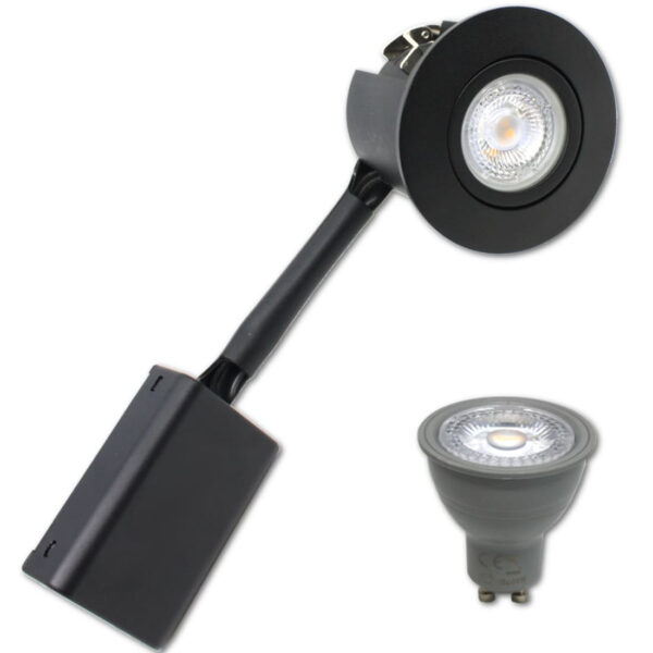 Udendørs LED Spot | Nordtronic Gu10 | PRIMA | Mat. Sort | 230V (Dæmpbar)