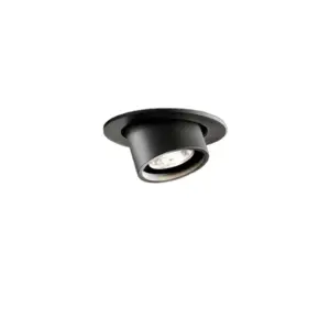 Unknown - Angle Downlight Indbygningsspot 6W 3000K Sort LIGHT-POINT