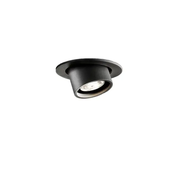 Unknown - Angle Downlight Indbygningsspot 6W 3000K Sort LIGHT-POINT