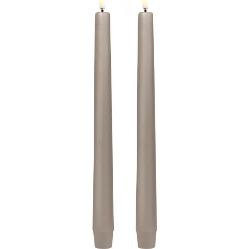 Uyuni LED kronelys, batteri, beige