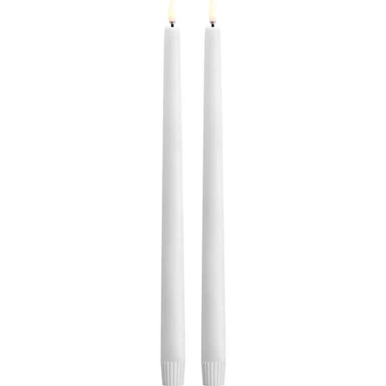 Uyuni LED kronelys, batteri, hvid