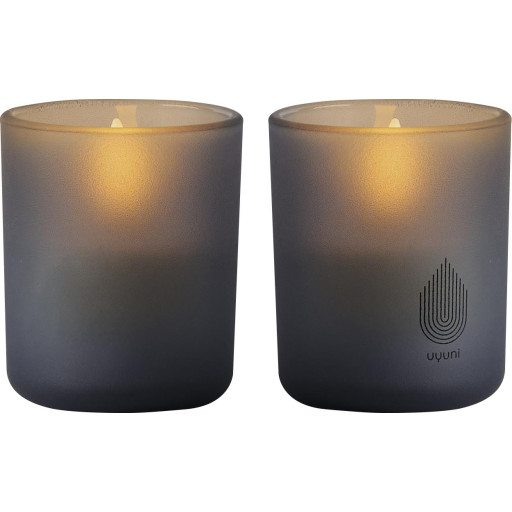 Uyuni LED stearinlys, grå