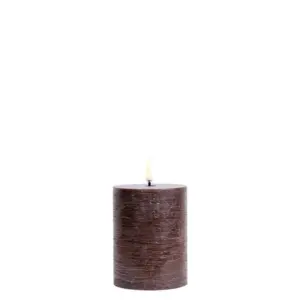 Uyuni Lighting - Bloklys LED 7,8x10,1 cm Rustic Brown