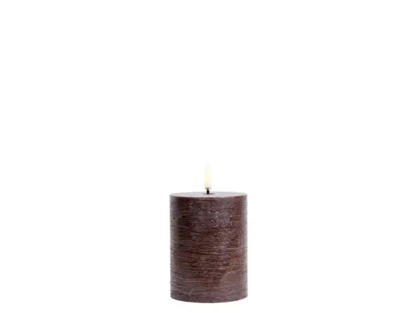 Uyuni Lighting - Bloklys LED 7,8x10,1 cm Rustic Brown