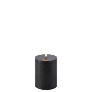 Uyuni Lighting - Bloklys LED 7,8x10,1 cm Rustic Forest Black