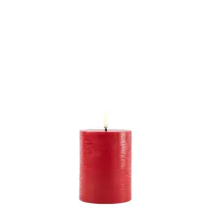 Uyuni Lighting - Bloklys LED 7,8x10,1 cm Rustic Red