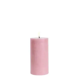Uyuni Lighting - Bloklys LED 7,8x15,2 cm Rustic Dusty Rose