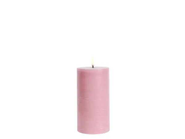 Uyuni Lighting - Bloklys LED 7,8x15,2 cm Rustic Dusty Rose
