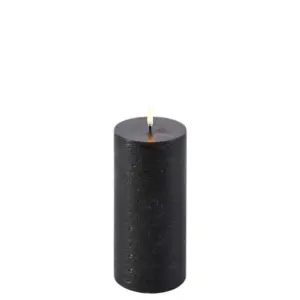 Uyuni Lighting - Bloklys LED 7,8x15,2 cm Rustic Forest Black